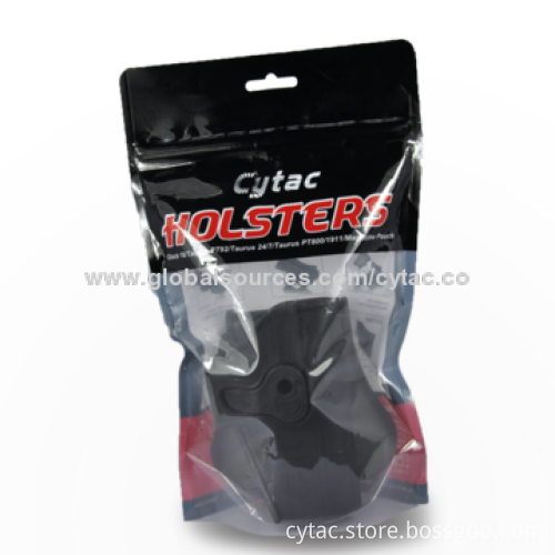 Glock 17/19/23/32 Paddle Holster, Made of Black Polymer, Designed with Release Button